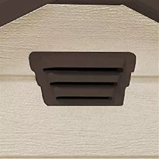 Keter Manor Outdoor Garden Storage Shed, Beige, 4 x8、6 x 8 ft