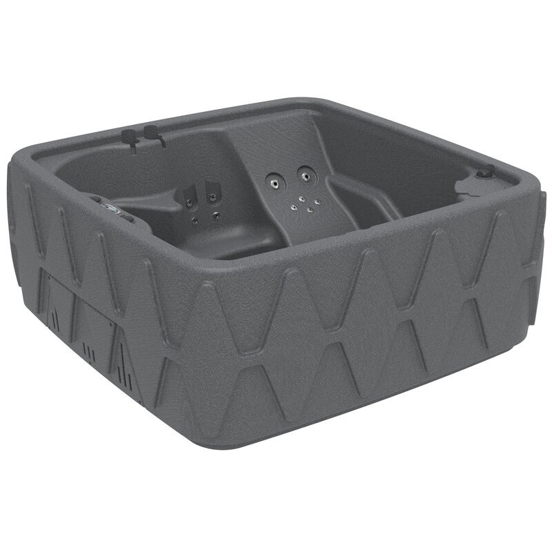 AquaRest Spas Premium 500 5-Person Lounger Plug And Play With 29 Stainless Jets, Ozone, And LED Waterfall