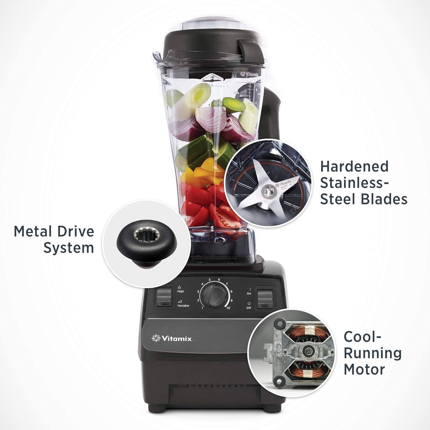 Vitamix 5200 Blender Professional-Grade, Self-Cleaning 64 oz Container, Black - 001372