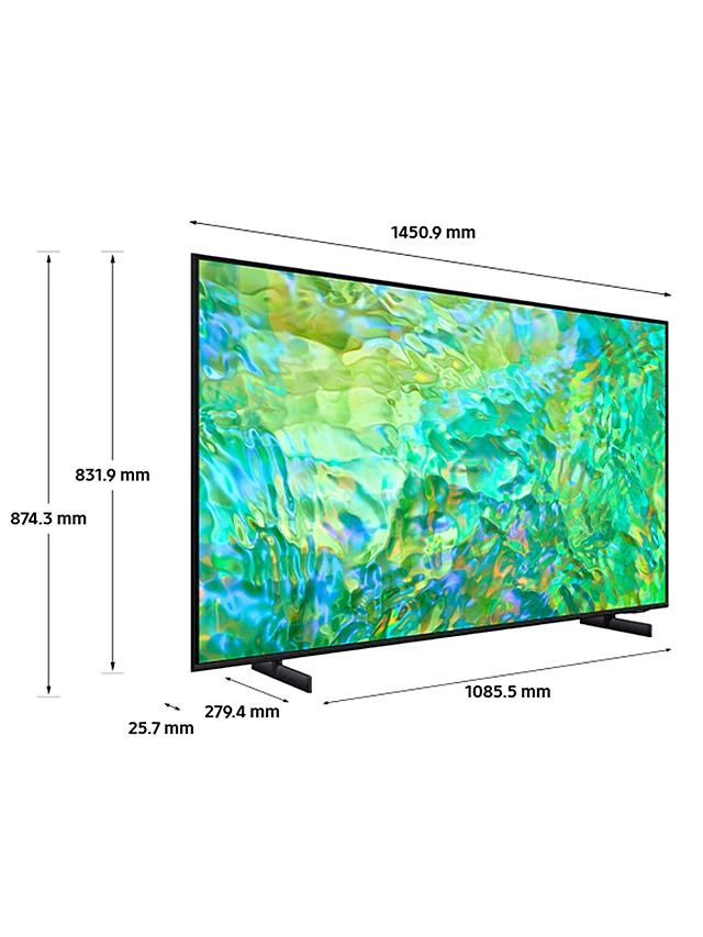 Samsung CU8000 4K UHD Smart TV (2023) - Crystal TV With Alexa Built-In & Gaming Hub, Dynamic Crystal Colour, Object Tracking Sound & HDR Powered By HDR10+, Video Call Apps [Energy Class G]