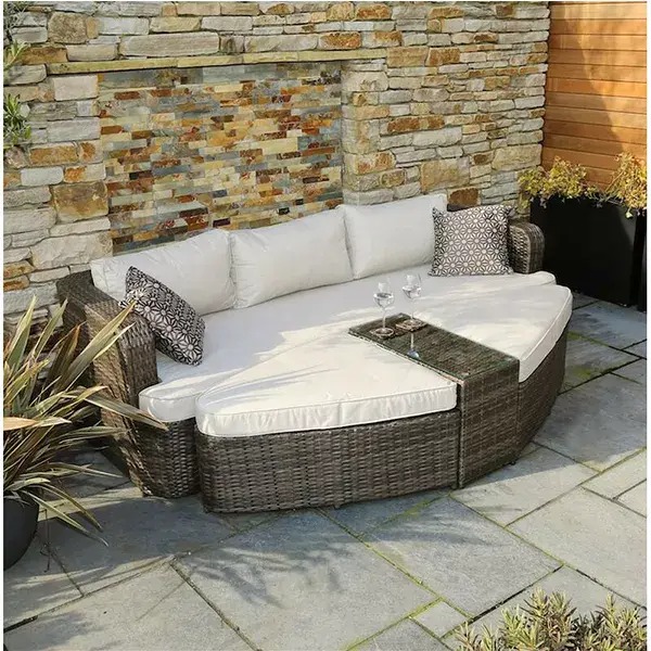【Furniture】Long Chaise Lounge Set