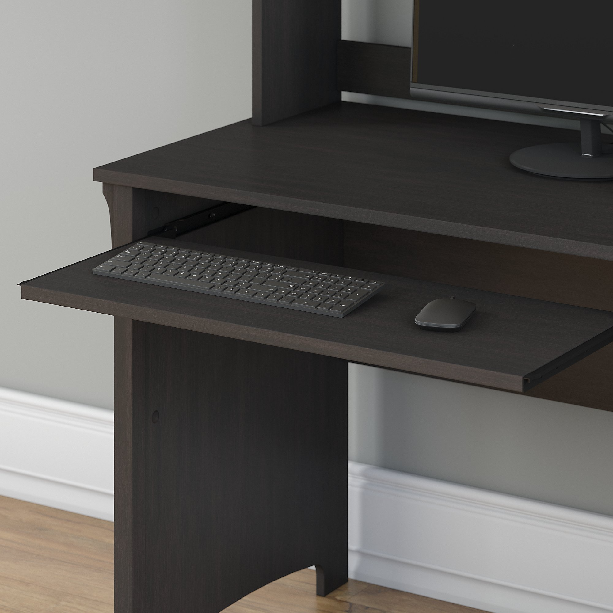 【Furniture】Bush Furniture Salinas Mission Desk with Hutch, Lateral File Cabinet and 5 Shelf Bookcase